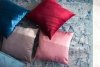 Velvet Weinrotes Dekokissen 50x30